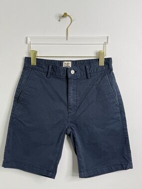 Flint and Tinder 365 Shorts Mens 28 Blue Cotton Stretch Huckberry Casual 8"
